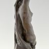 Art Deco bronze sculpture female nude.