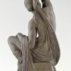 Art Deco bronze Skulptur Frauenakt