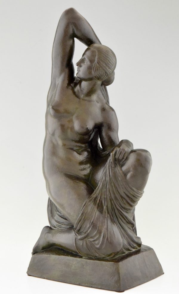 Art Deco bronze Skulptur Frauenakt