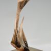 Moderne bronzen abstracte sculptuur 1970