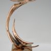 Abstract bronze sculpture 1970