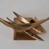 Moderne bronzen abstracte sculptuur 1970