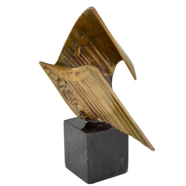 Sulpture en bronze, abstraite 1970