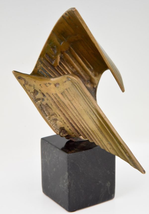 Abstract bronze sculpture 1970