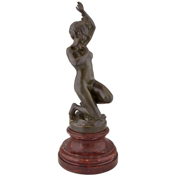 Bronze Art Nouveau femme nue