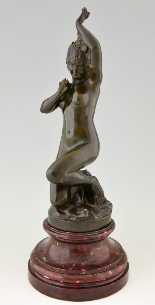 Art Nouveau bronze sculpture nude