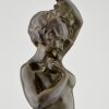 Art Nouveau bronze sculpture nude