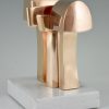 Bronze abstract sculpture 1970