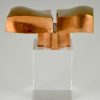 Abstracte bronzen sculptuur 1970