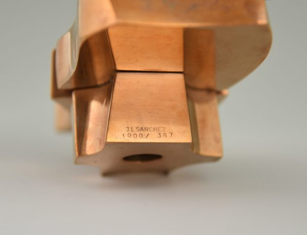 Abstracte bronzen sculptuur 1970