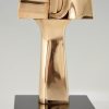 Sculpture moderne abstraite en bronze