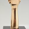 Mid Century modern bronze abstract sculpture.