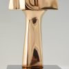 Modern bronzen beeld abstract