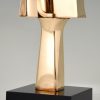 Mid Century modern bronze abstract sculpture.