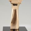 Modern bronzen beeld abstract