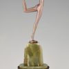 Art Deco sculptuur brons dansend naakt