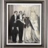 Art Deco painting 1920s masquerade ball scene