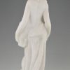 Art Deco sculpture en marble femme nue