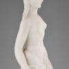 Art deco marmeren beeld naakt