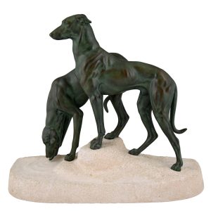 jules-edmond-masson-edition-max-le-verrier-art-deco-sculpture-of-two-greyhounds-1901590-en-max