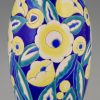 Art Deco ceramic vase with flowers