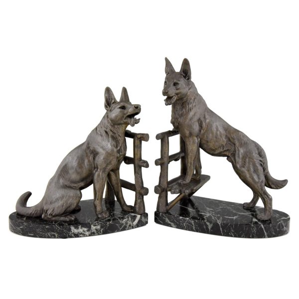 Art Deco shepherd bookends