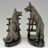 Art Deco shepherd bookends