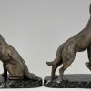 Art Deco Buchstütze Schäferhund