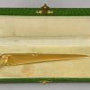 Art Deco bronze letter opener with bird.