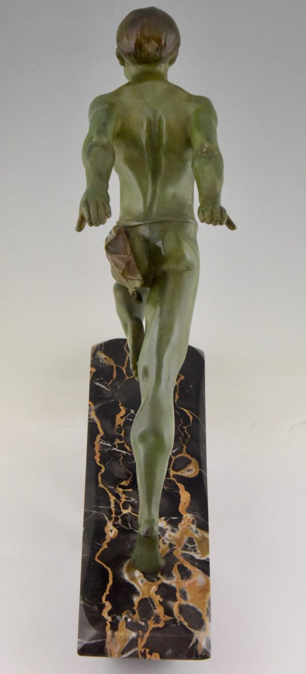 Art Deco Skulptur rennender Mann