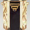 Art Deco vaas keramiek met geometrische motieven
