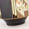 Art Deco ceramic vase with geometrical patterns