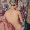 Art Deco Bild Gemälde Frauenakt mit Turban