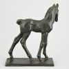 Art Deco Bronze Skulptur Fohlen