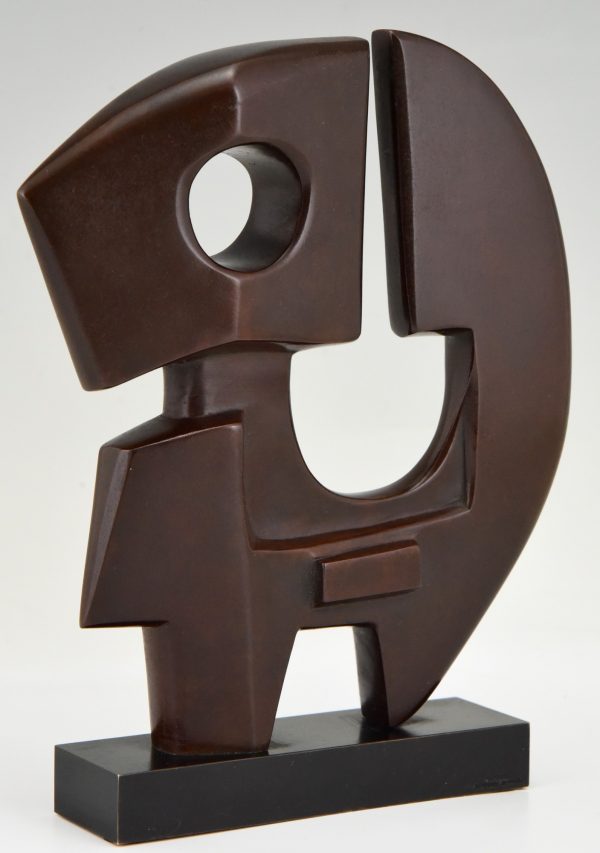 Moderne bronzen sculptuur abstract