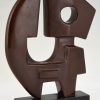 Moderne bronzen sculptuur abstract