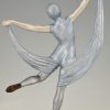 Art Deco sculpture of a dancer