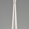 Cardinal, silvered metal vase 1957