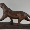 Art Deco bronzen sculptuur panter