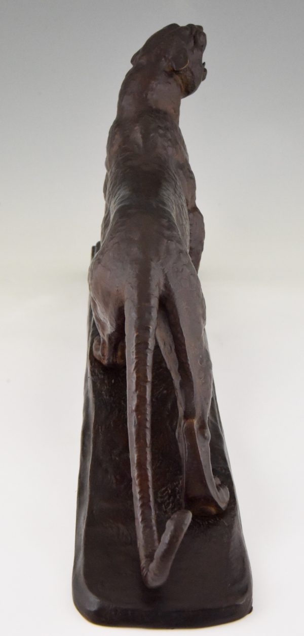 Art Deco bronze sculpture panthère