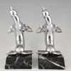 Art Deco seal bookends