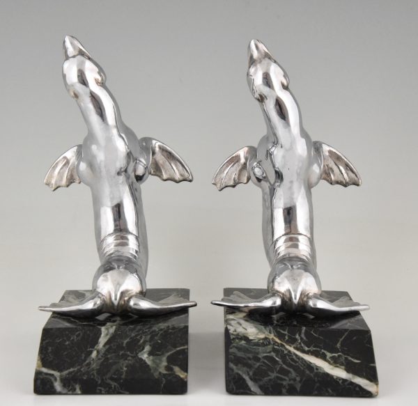 Art Deco seal bookends