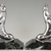 Art Deco seal bookends