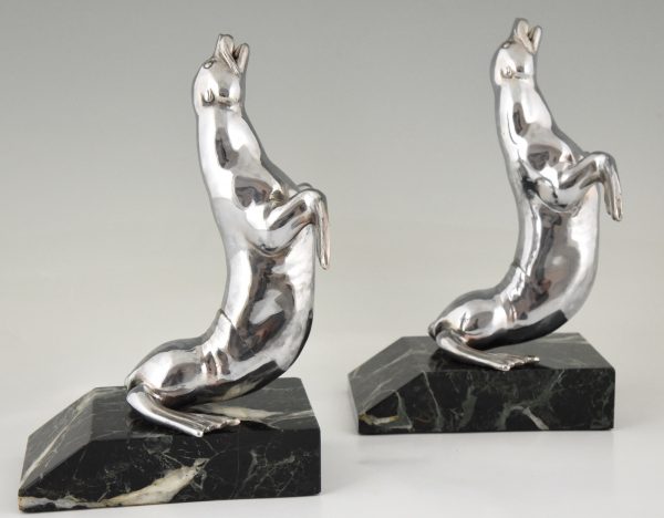 Art Deco seal bookends