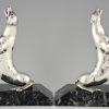 Art Deco seal bookends