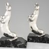 Art Deco seal bookends