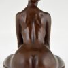 Jugendstil Bronze Skulptur Erotisch Frauenakt