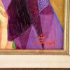 Art Deco Porträt Kubistisch Mann in Rom Gemälde