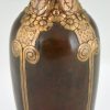 Art Deco Vase Bronze auf Marmor Sockel