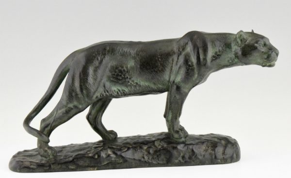 Art Deco bronzen panter